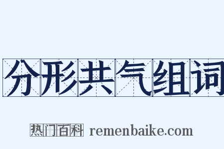 分形共气组词是什么意思的图片